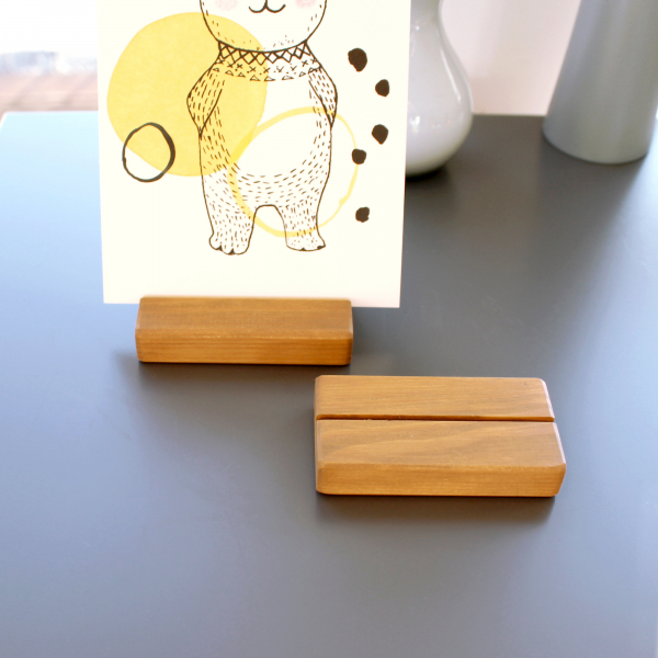 Wooden card holder